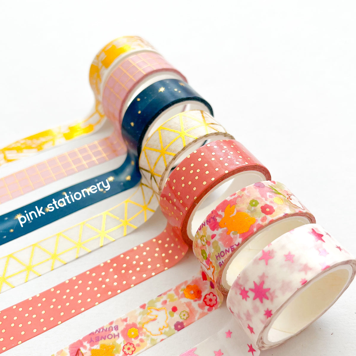Arte en Casa-Set de 3 cintas adhesivas washi tape decorativas de