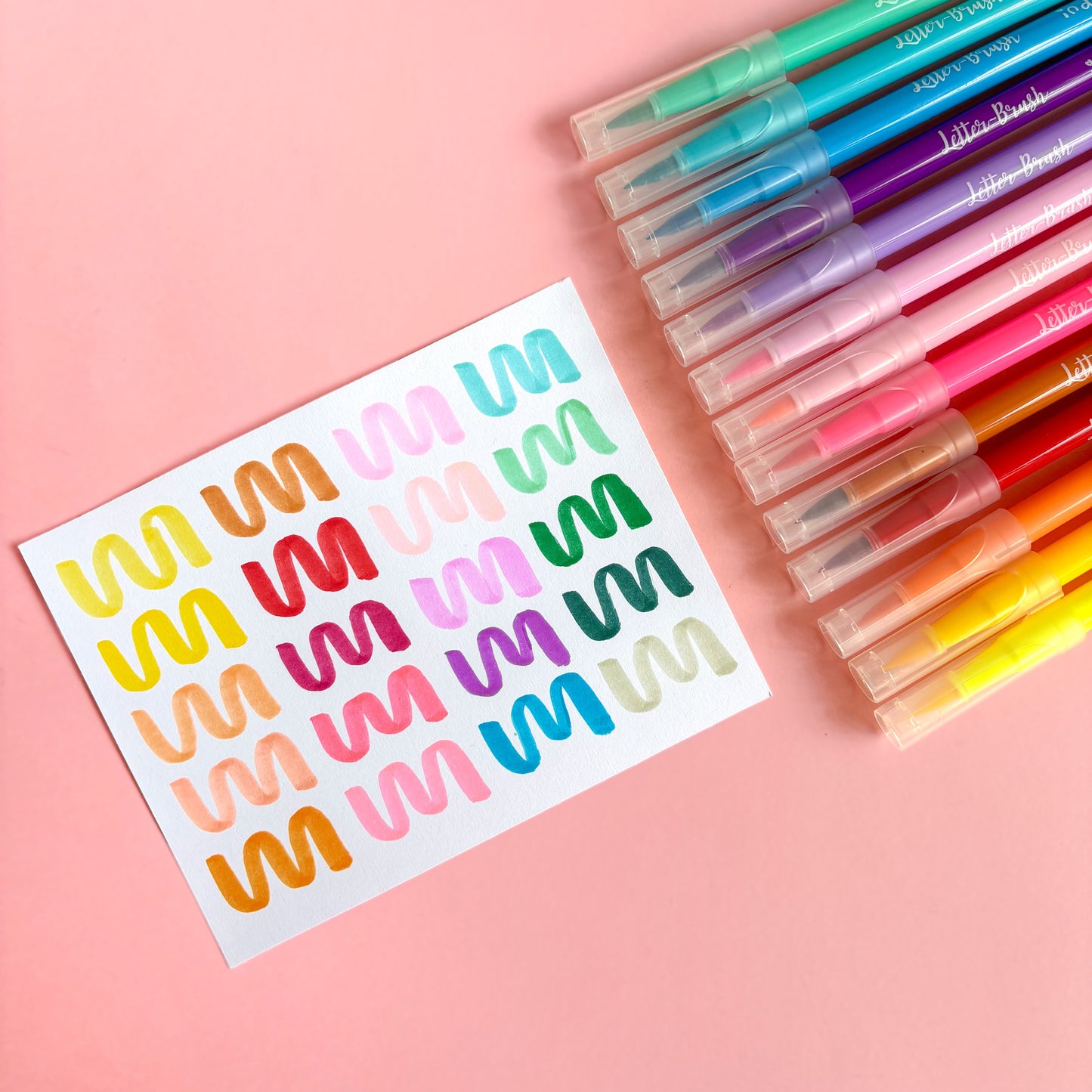 Plumones Lettering Brush INDRA