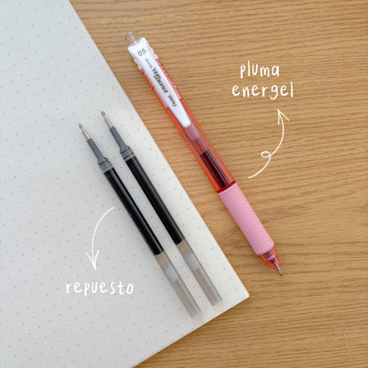 Pluma Pentel Energel “Repuestos” 0,5mm