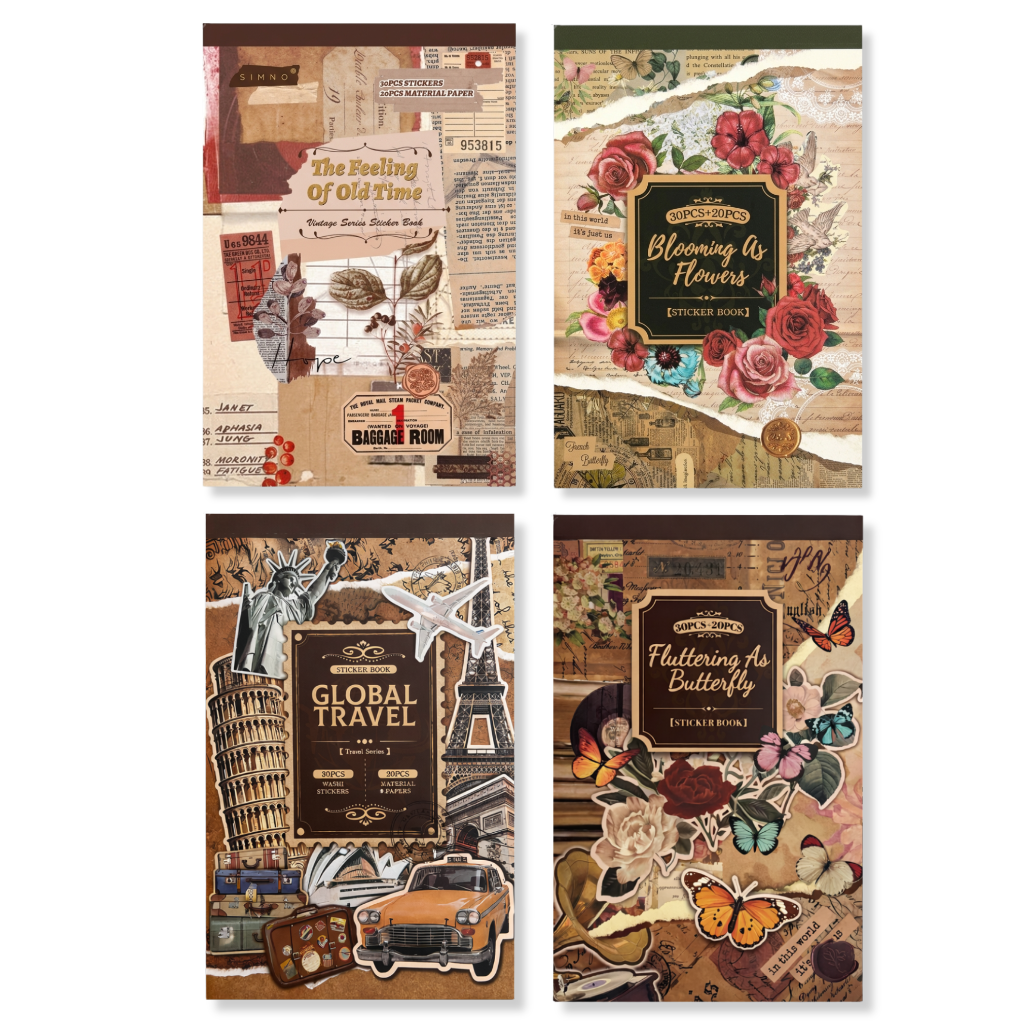 Libro Stickers Vintage