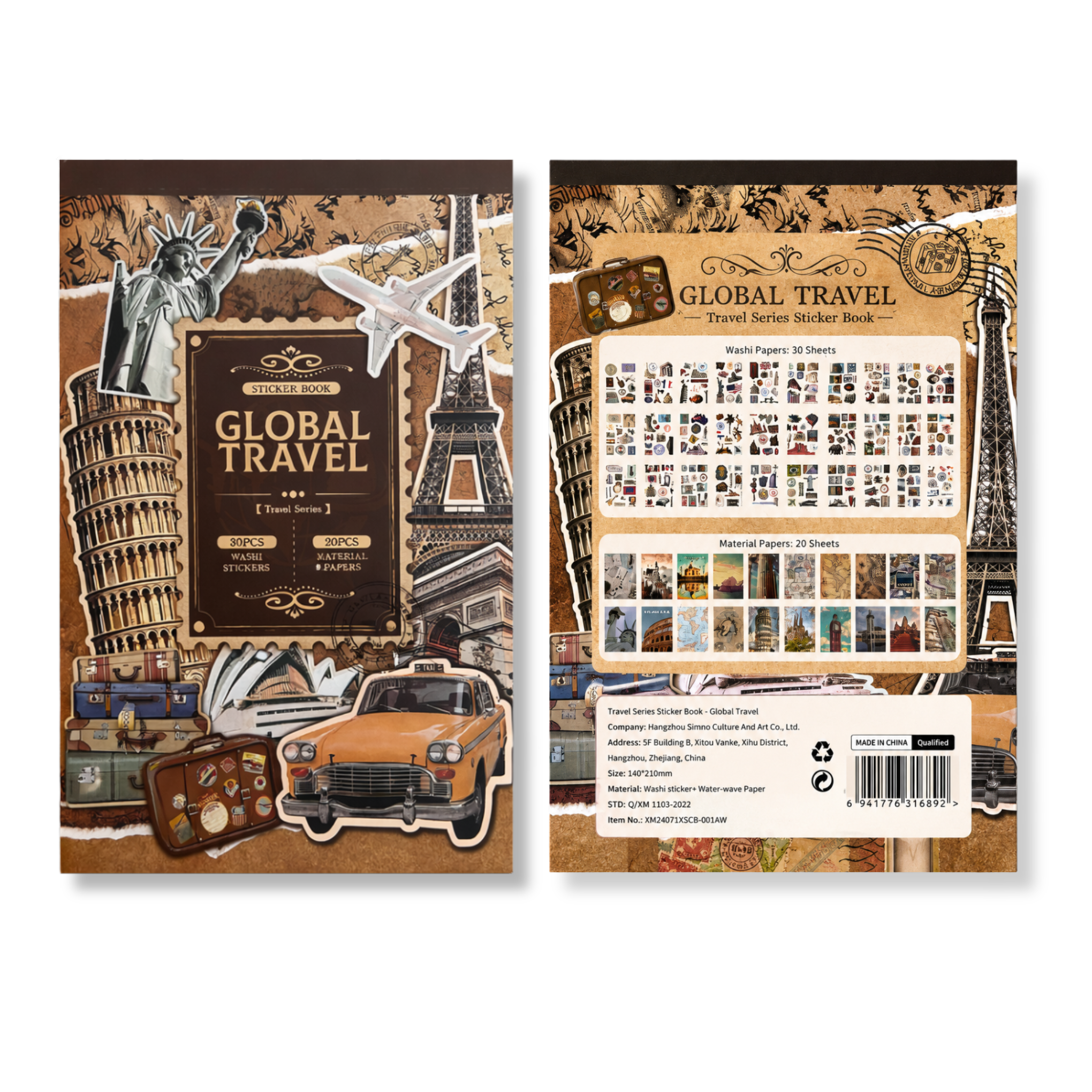 Libro Stickers Vintage