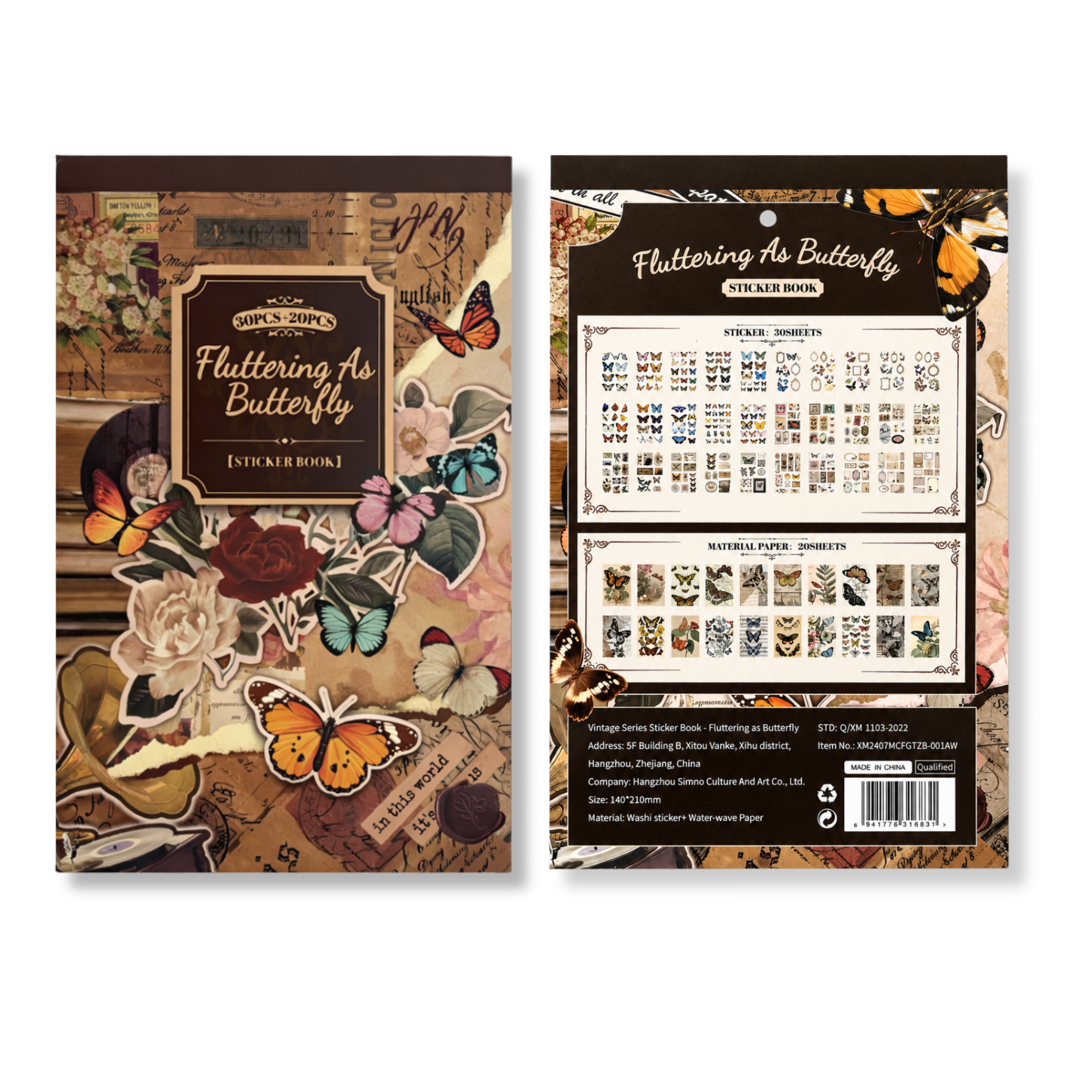 Libro Stickers Vintage