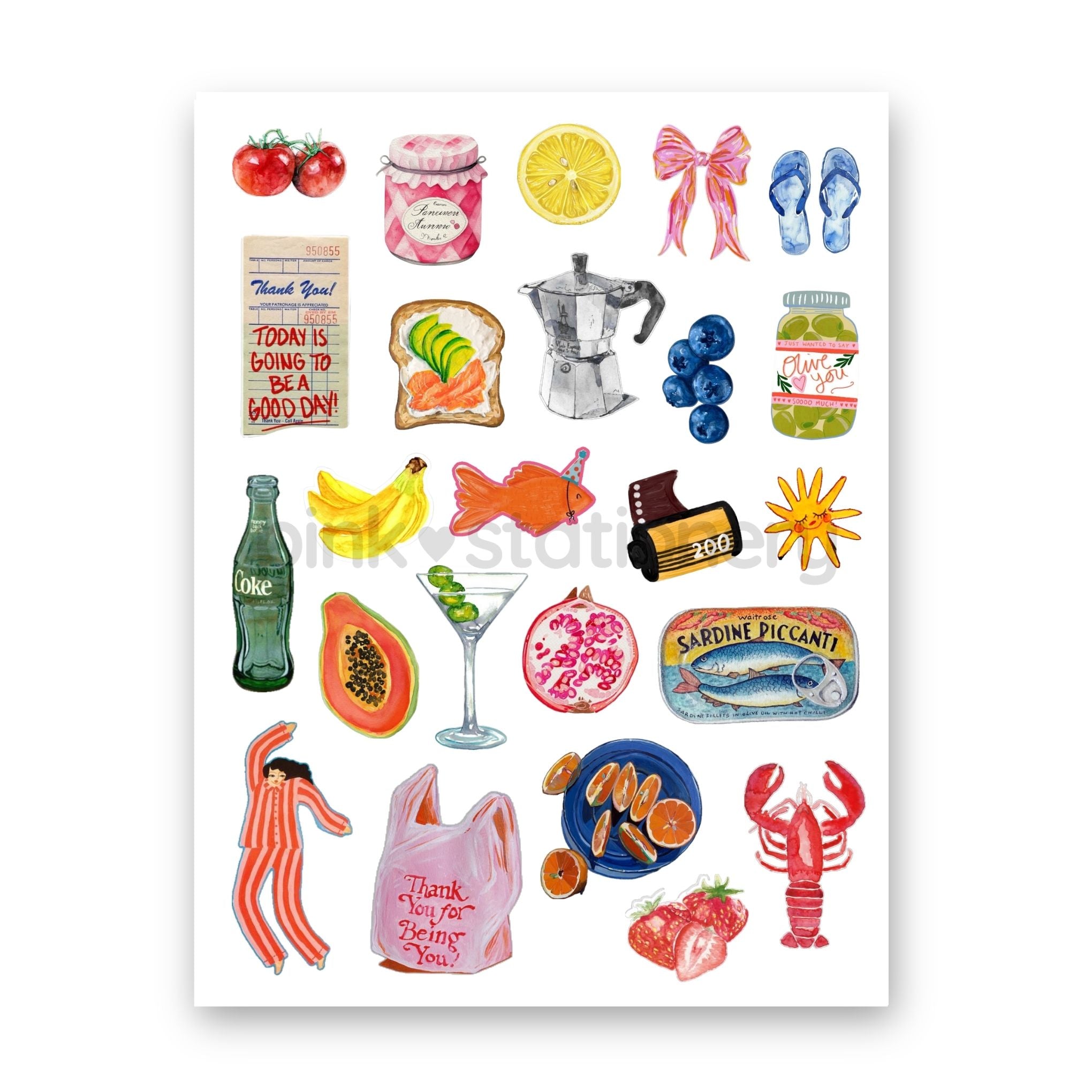 Planilla de Stickers (waterproof)