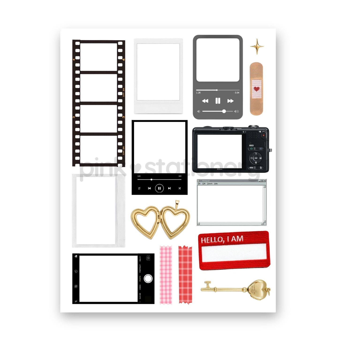 Planilla de Stickers