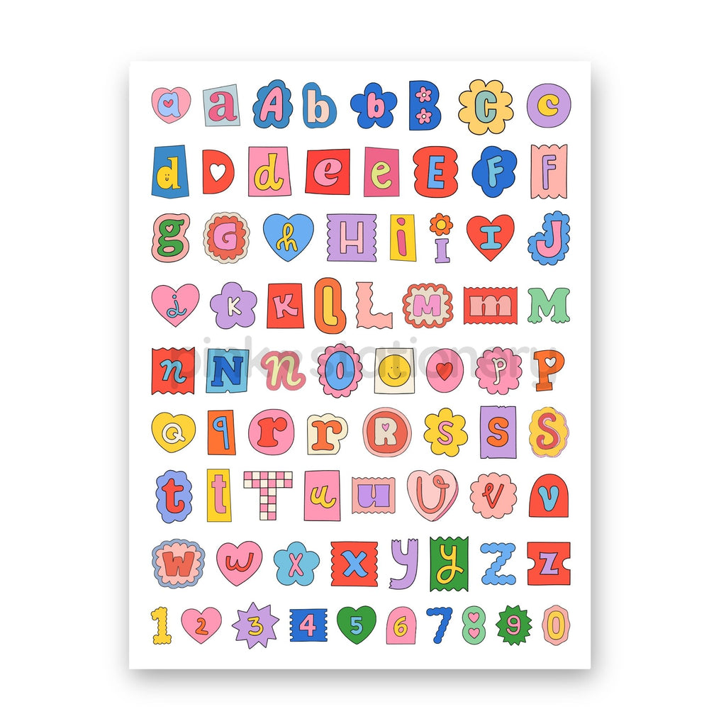 Planilla de Stickers (waterproof)