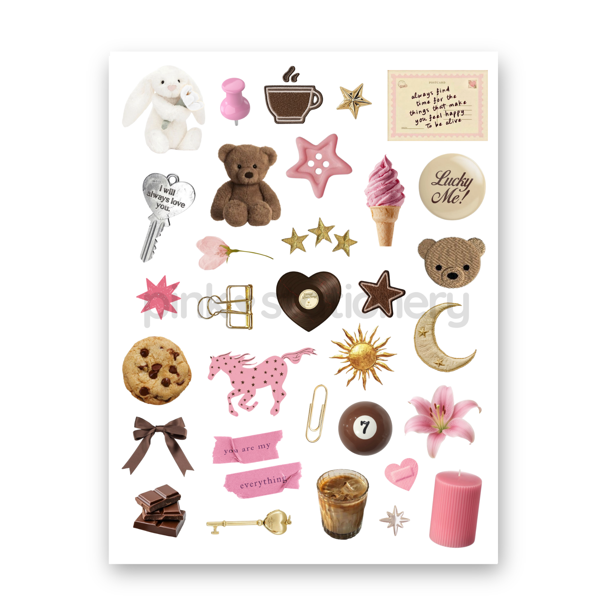 Planilla de Stickers (waterproof)