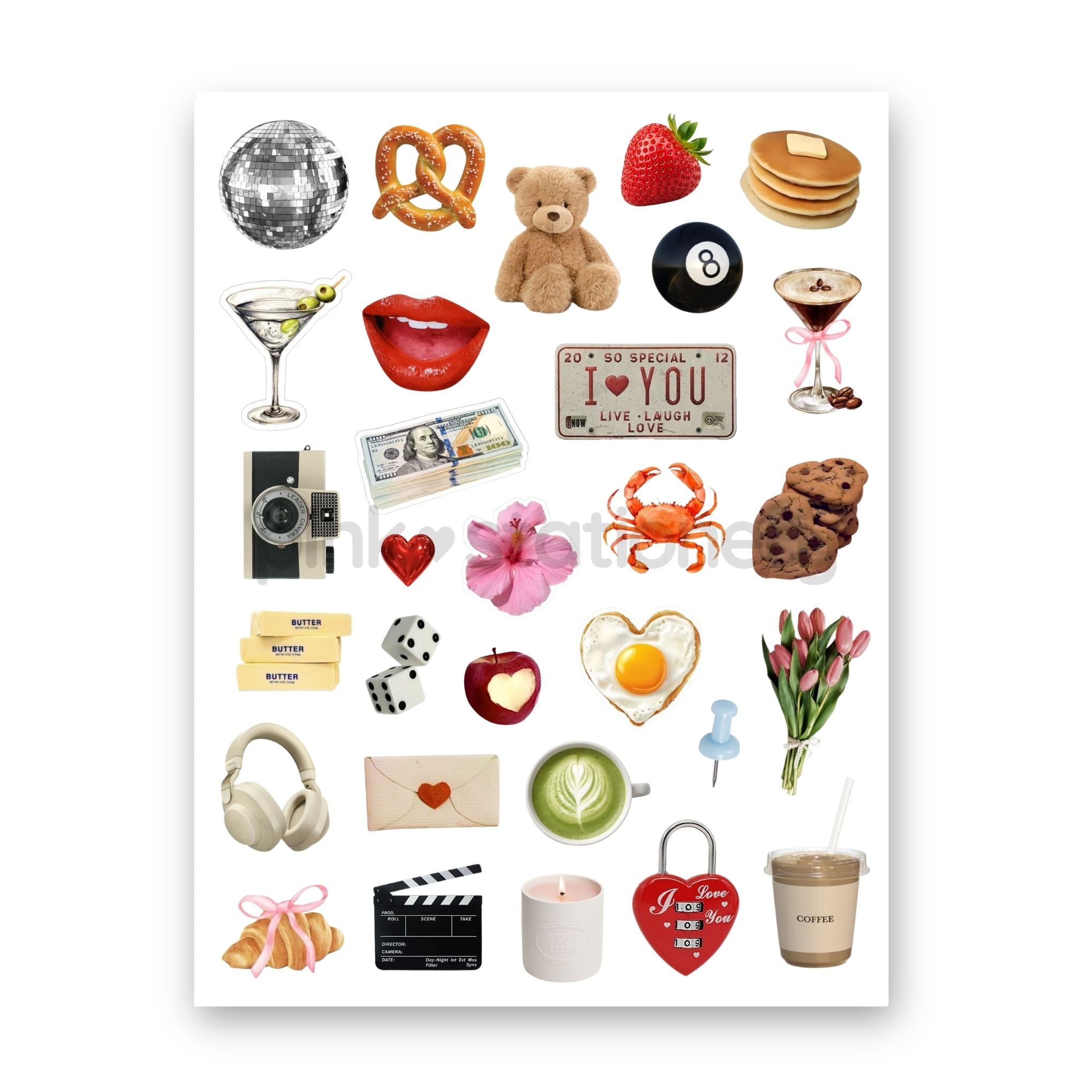 Planilla de Stickers (waterproof)