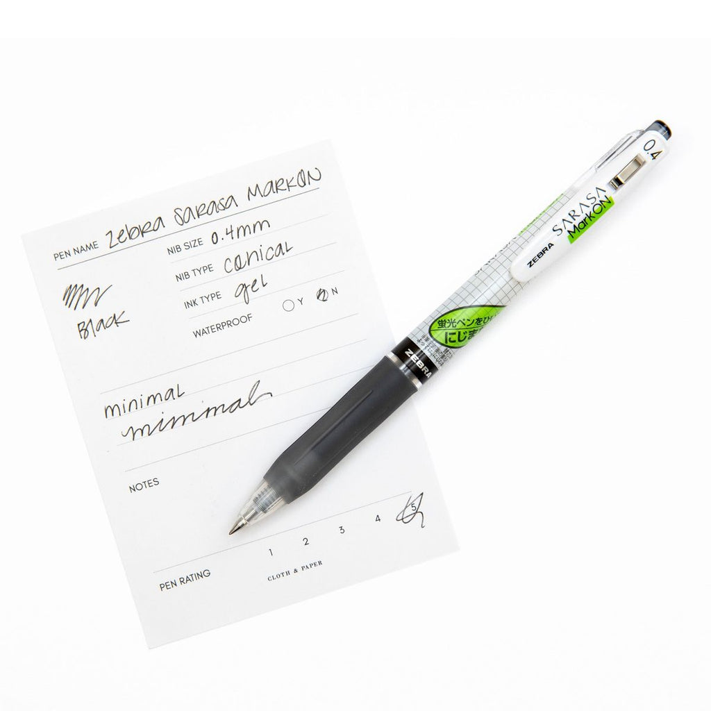 Pluma Gel 0.4 mm SARASA Mark On
