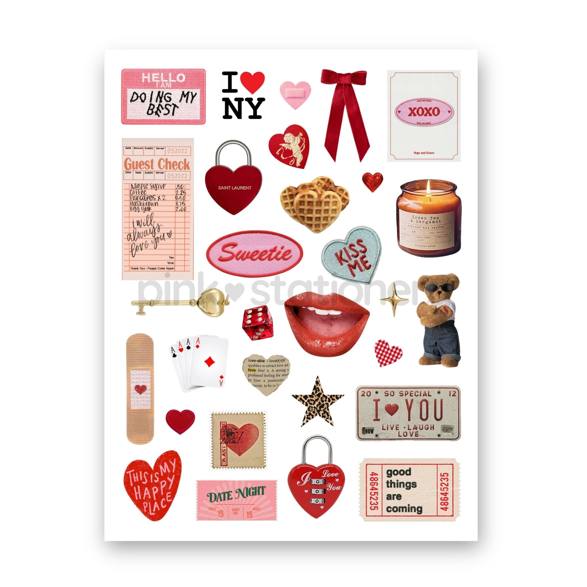 Planilla de Stickers (waterproof)