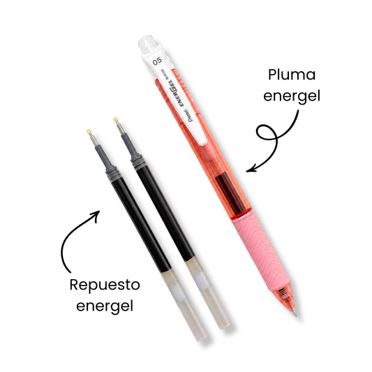 Pluma Pentel Energel “Repuestos” 0,5mm