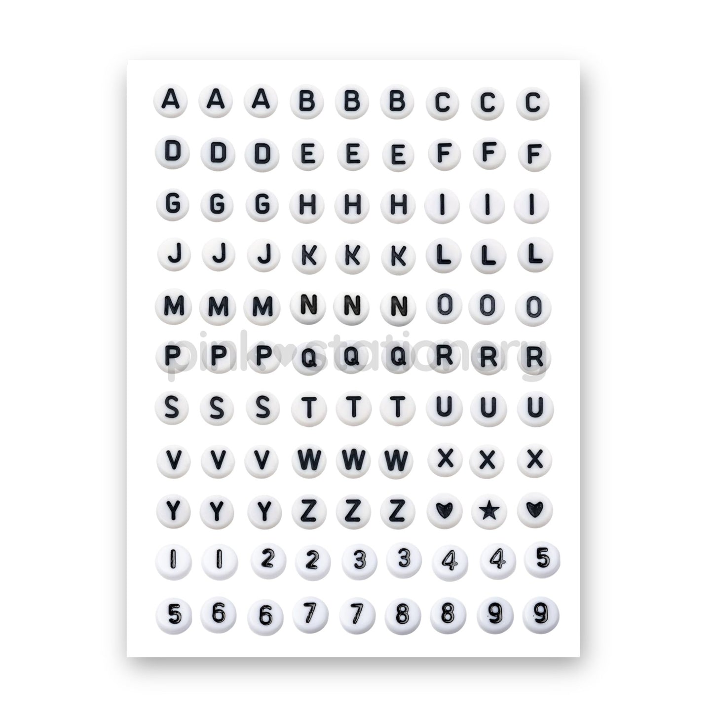 Planilla de Stickers