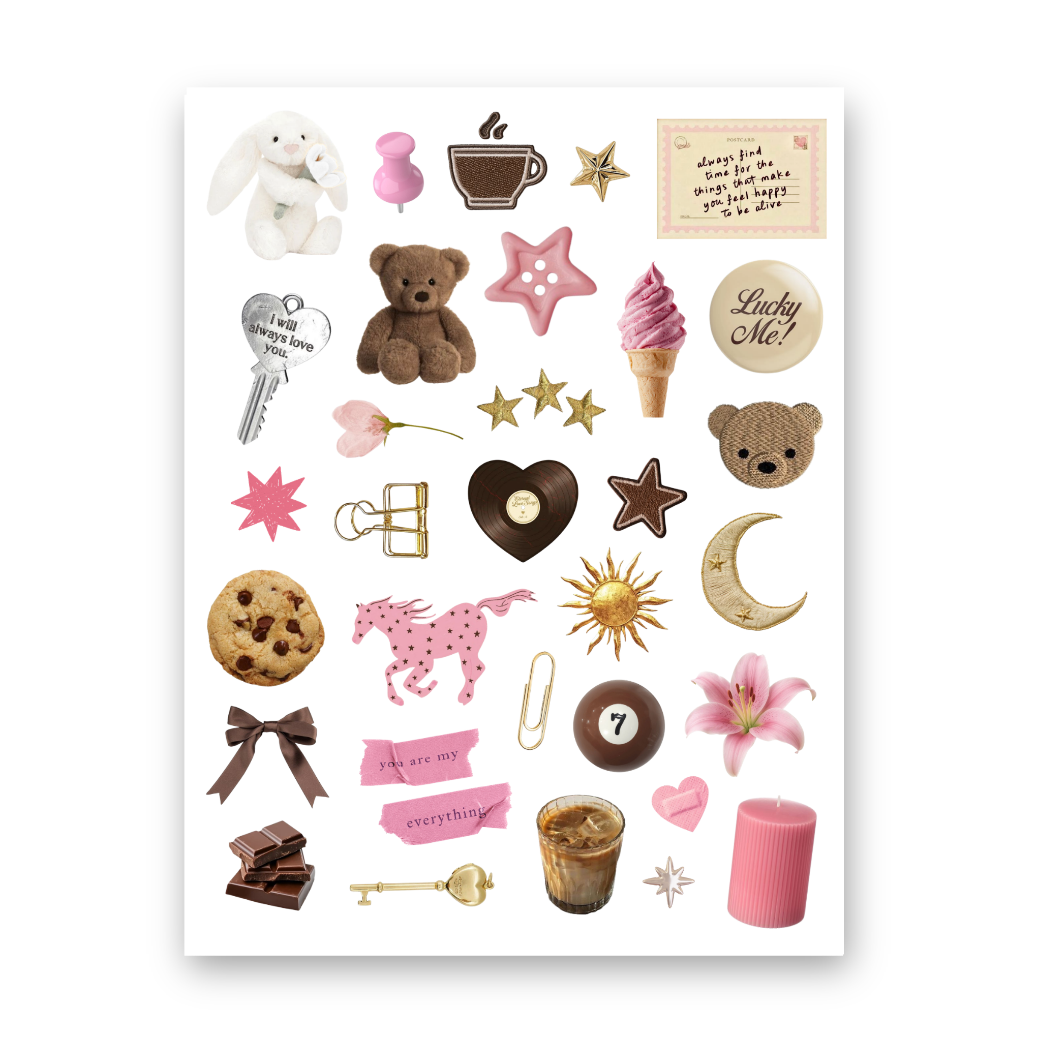 Planilla de Stickers (waterproof)