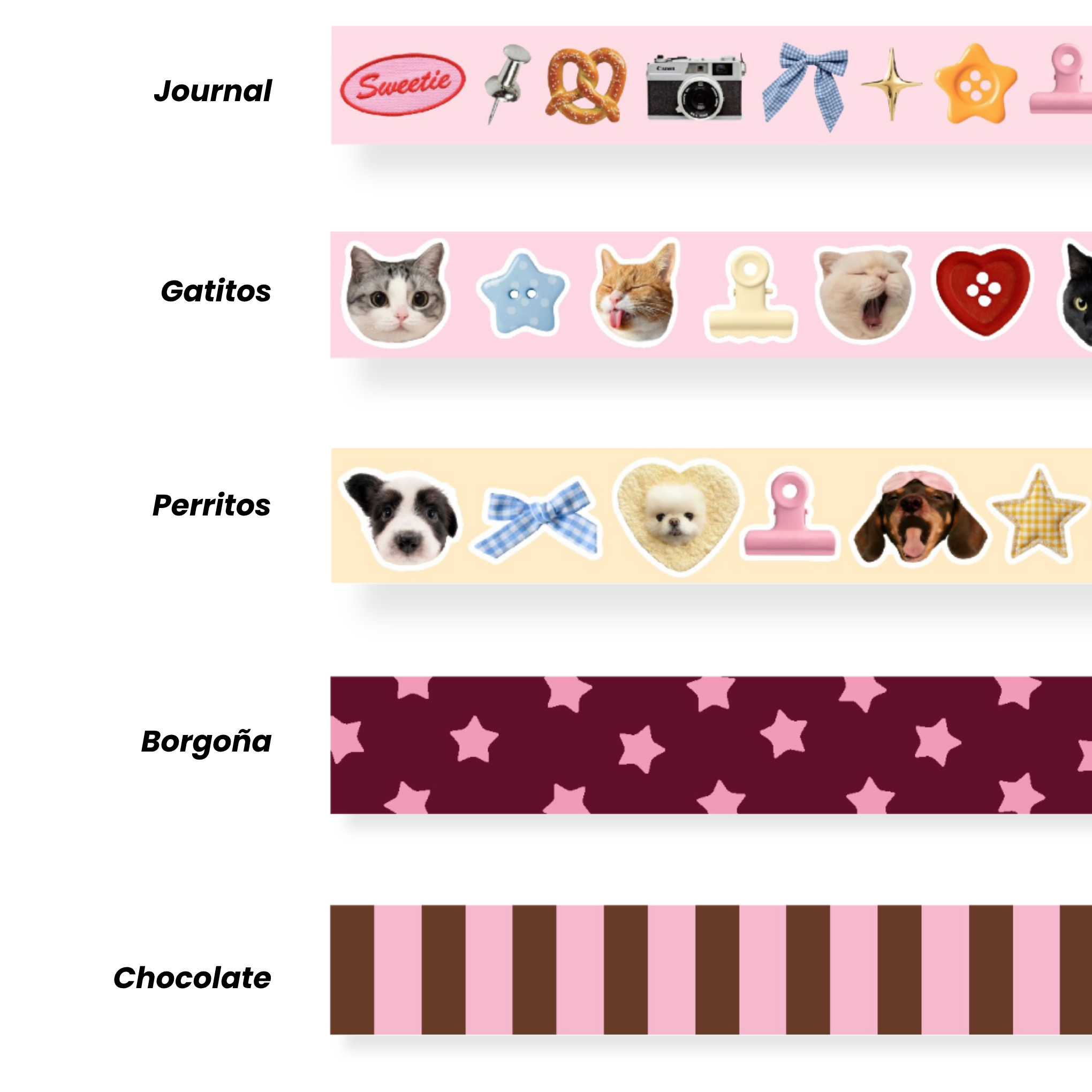 Cinta decorativa “washi tape”