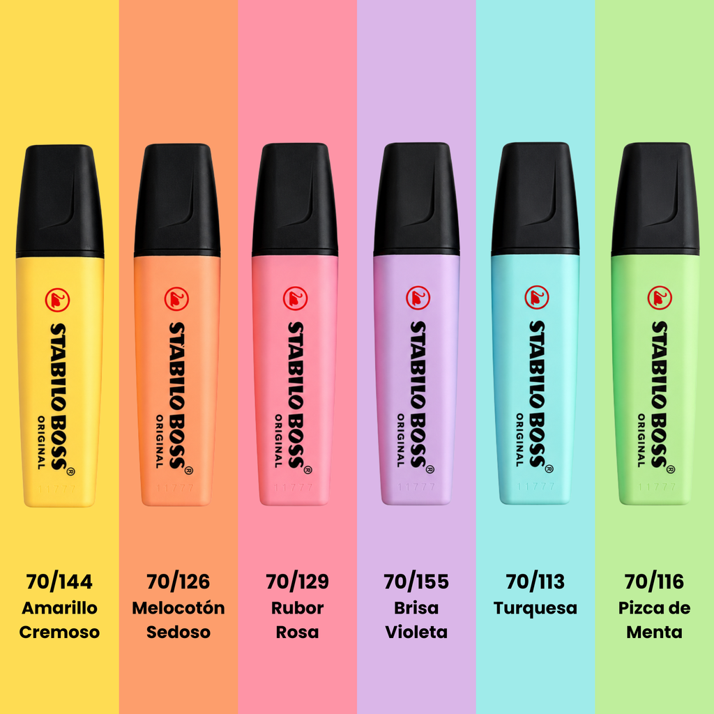 Stabilo Boss Gama pastel clásica