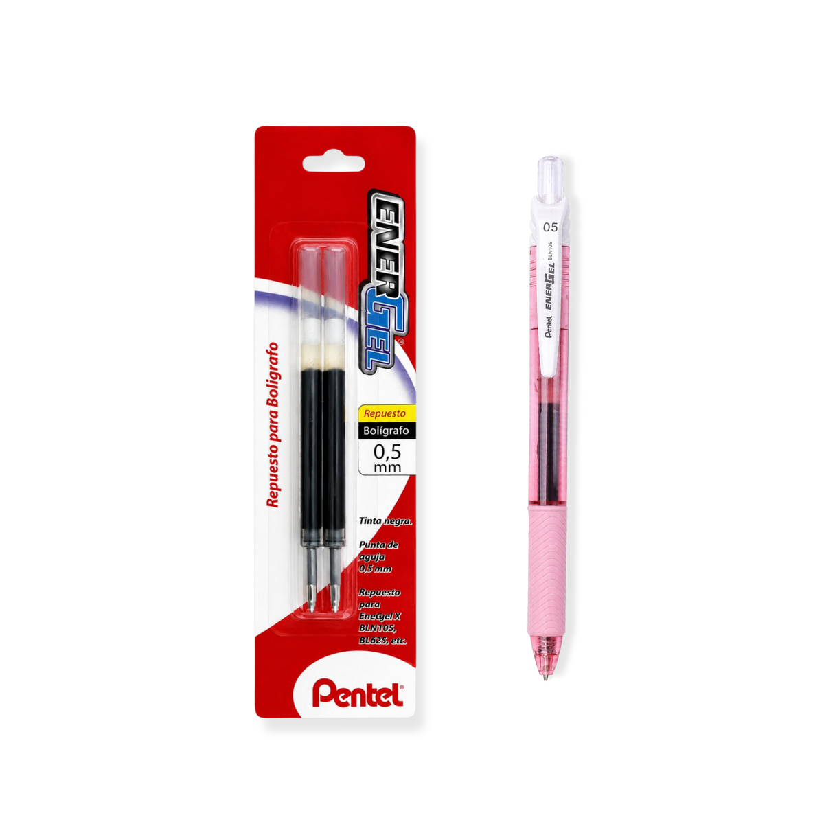 Pluma Pentel Energel “Repuestos” 0,5mm