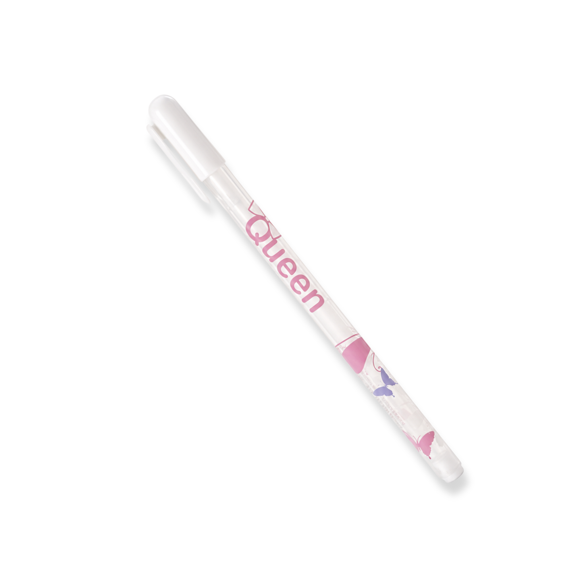 Pluma blanca "Queen" 0.8mm