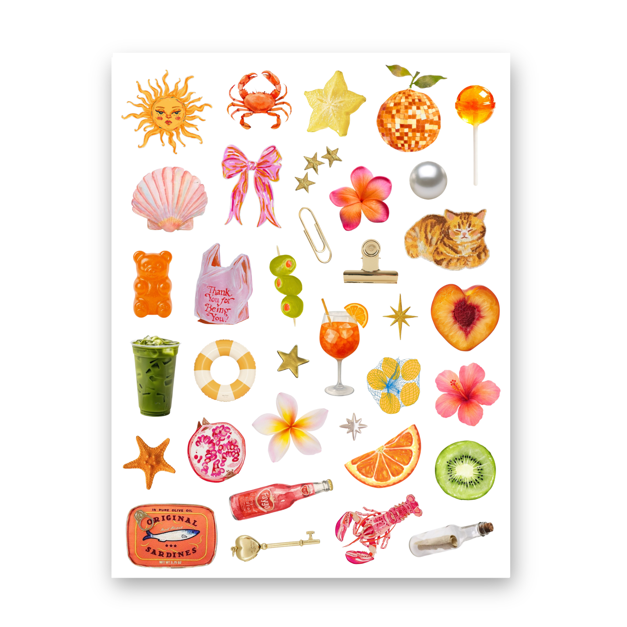 Planilla de Stickers (waterproof)