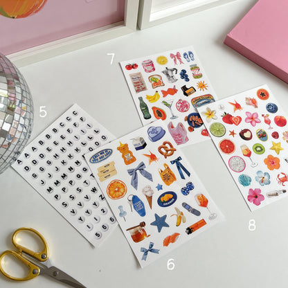 Planilla de Stickers