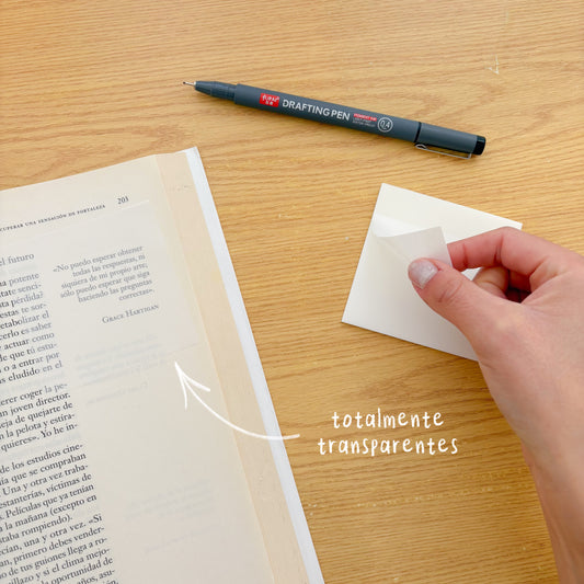 Post it transparente (sin color)